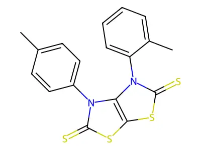 3-(2-Methylphenyl)-4-(4-methylphenyl)-(1,3)thiazolo(4,5-d)(1,3)thiazole-2,5-dithione structure