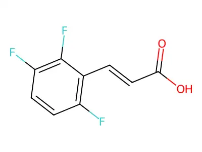 2,3,6-Trifluorocinnamic acid structure