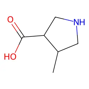 (3R,4R)-4-methylpyrrolidine-3-carboxylic acid structure