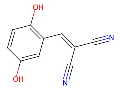 Propanedinitrile, [(2,5-dihydroxyphenyl)methylene]- structure