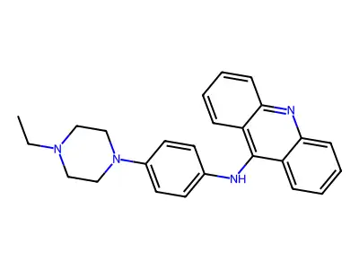 9-Acridinamine, N-(4-(4-ethyl-1-piperazinyl)phenyl)- structure