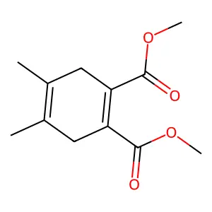 Dimethyl 4,5-dimethyl-1,4-cyclohexadiene-1,2-dicarboxylate structure
