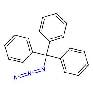 Benzene, 1,1',1''-(azidomethylidyne)tris- structure