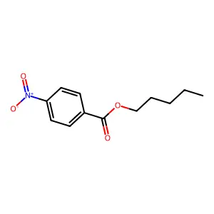 Benzoic acid, 4-nitro-, pentyl ester structure
