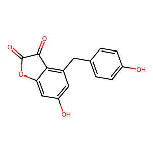 2,3-Benzofurandione, 6-hydroxy-4-(p-hydroxybenzyl)- structure