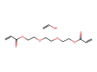 Polyvinyl alcohol-triethylene glycol diacrylate copolymer structure