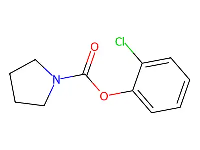 (2-chlorophenyl) Pyrrolidine-1-carboxylate structure