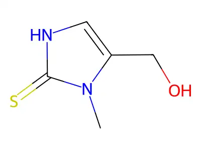 5-(Hydroxymethyl)-1-methyl-1,3-dihydro-2H-imidazole-2-thione structure