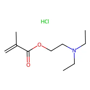 Diethylaminoethyl methacrylate hydrochloride structure