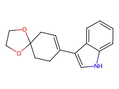 3-(1,4-Dioxaspiro[4.5]dec-7-en-8-yl)-1H-indole structure