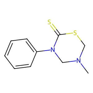 5-Methyl-3-phenyl-1,3,5-thiadiazinane-2-thione structure