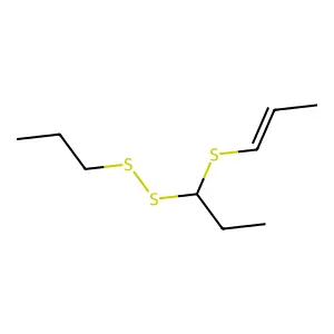 Disulfide, 1-(1-propenylthio)propyl propyl structure