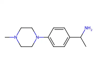 1-[4-(4-Methylpiperazin-1-yl)phenyl]ethan-1-amine structure