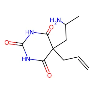 5-(2-Aminopropyl)-5-(2-propen-1-yl)-2,4,6(1H,3H,5H)-pyrimidinetrione structure
