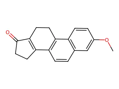 17H-Cyclopenta(a)phenanthren-17-one, 11,12,15,16-tetrahydro-3-methoxy- structure