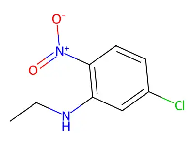 5-chloro-N-ethyl-2-nitroaniline structure