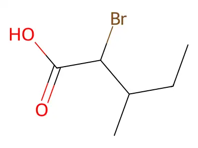 2-Bromo-3-methylpentanoic acid structure