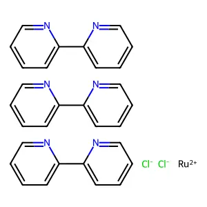 Tris[2,2'-bipyridine]ruthenium dichloride structure