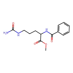 Benzoyl-L-citrulline methyl ester structure