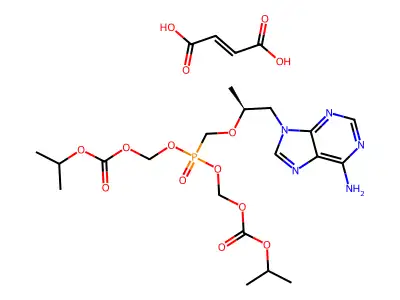 (S)-Tenofovir Disoproxil Fumarate structure