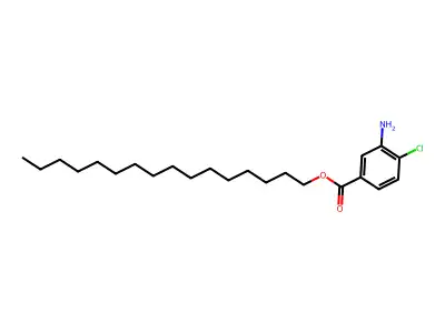 Benzoic acid, 3-amino-4-chloro-, hexadecyl ester structure