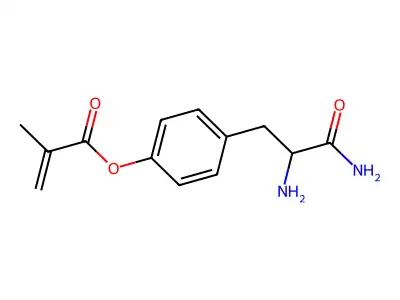 Methacryloyl tyrosineamide structure