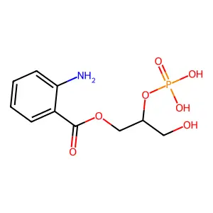 2-Aminobenzoyl-glycerophosphate structure
