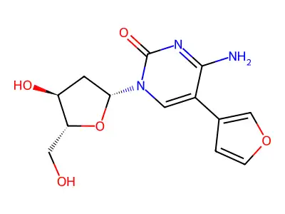 2'-Deoxy-5-(2-furanyl)cytidine structure