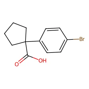 1-(4-Bromophenyl)cyclopentanecarboxylic acid structure