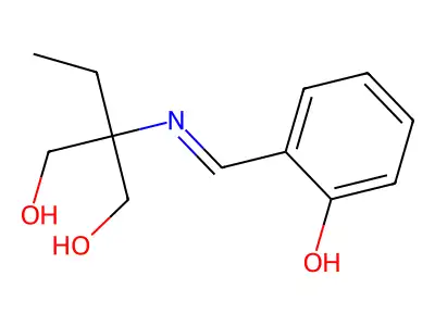 1,3-Propanediol, 2-ethyl-2-[[(2-hydroxyphenyl)methylene]amino]- structure