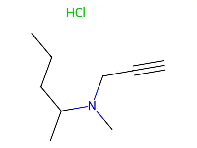 2-Pentanamine, N-methyl-N-2-propynyl-, hydrochloride structure