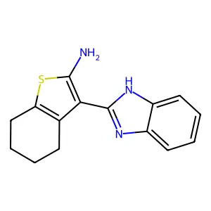 3-(1H-Benzoimidazol-2-yl)-4,5,6,7-tetrahydro-benzo[b]thiophen-2-ylamine structure