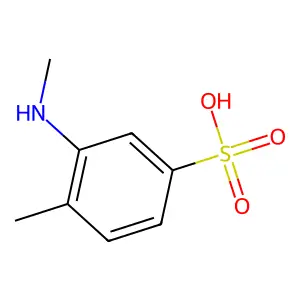 2-(Methylamino)toluene-4-sulphonic acid structure