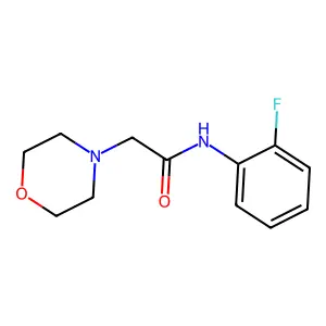 N-(2-fluorophenyl)-2-morpholinoacetamide structure