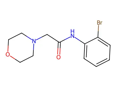 N-(2-Bromophenyl)-2-morpholinoacetamide structure