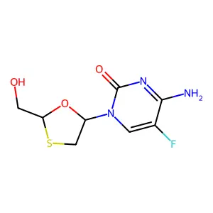 Emtricitabine structure