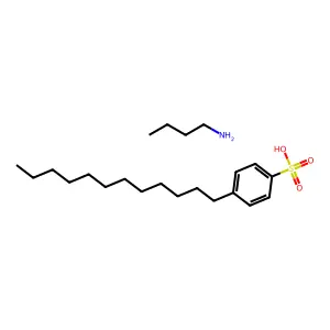 Butylamine 4-dodecylbenzenesulfonate (1:1) structure