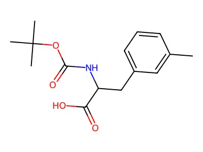 2-{[(Tert-butoxy)carbonyl]amino}-3-(3-methylphenyl)propanoic acid structure
