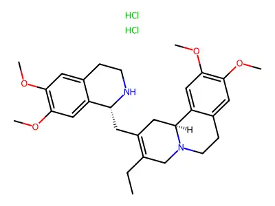 Dehydroemetine hydrochloride, (+/-)- structure