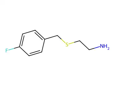 2-(((4-Fluorophenyl)methyl)thio)ethanamine structure