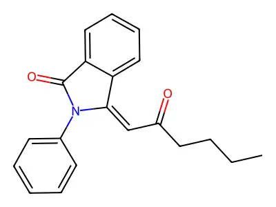 3-(2-Oxohexylidene)-2-phenylisoindol-1-one structure