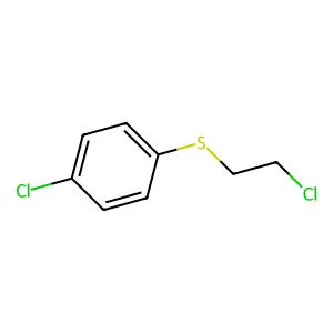 1-Chloro-4-[(2-chloroethyl)thio]benzene structure
