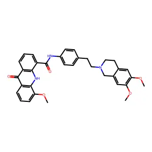 Elacridar structure