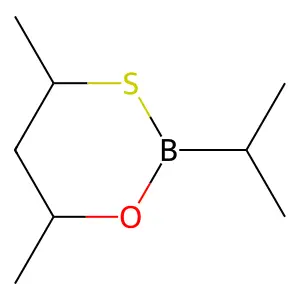 1,3,2-Oxathiaborinane, 4,6-dimethyl-2-(1-methylethyl)- structure