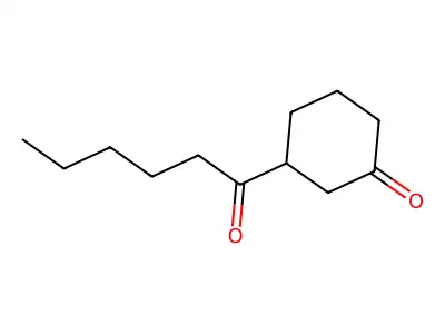 Cyclohexanone, 3-(1-oxohexyl)- structure