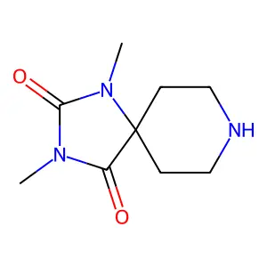1,3-Dimethyl-1,3,8-triazaspiro[4.5]decane-2,4-dione structure