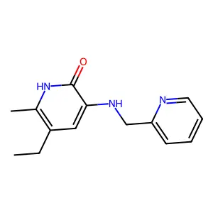 2(1H)-Pyridinone, 5-ethyl-6-methyl-3-((2-pyridinylmethyl)amino)- structure
