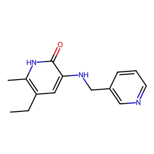 3-[(3-Pyridylmethyl)amino]-5-ethyl-6-methylpyridin-2(1H)-one structure