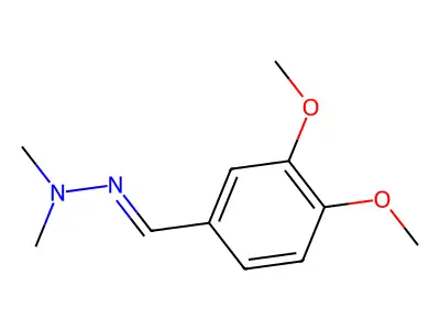 N-[(3,4-dimethoxyphenyl)methylideneamino]-N-methylmethanamine structure