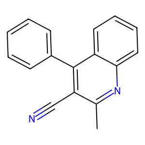 2-Methyl-4-phenylquinoline-3-carbonitrile structure